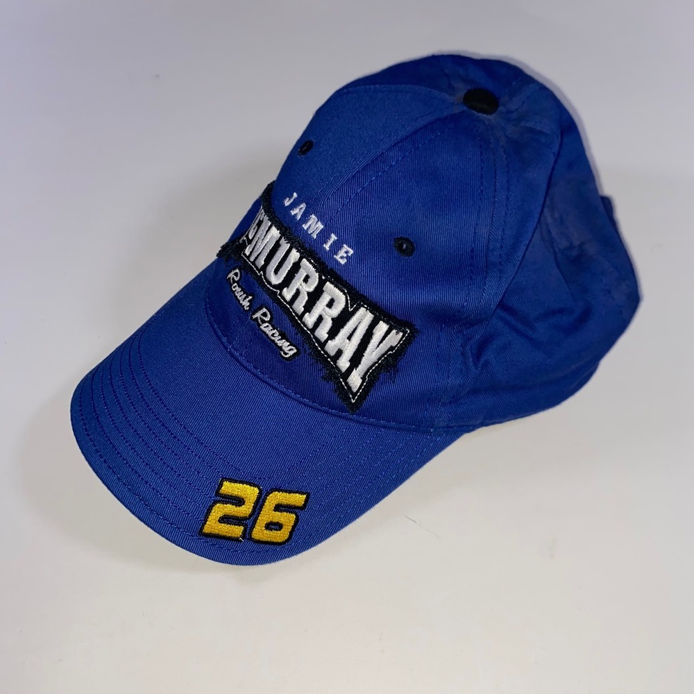 Jamie McMurray Roush Racing 26 Team Caliber Blue Adjustable NASCAR Hat Cap Mens‎